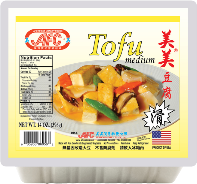 A F C Medium Tofu Packaging PNG Image