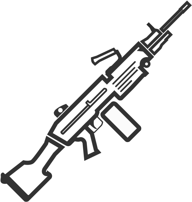 A K47 Icon Vector PNG Image