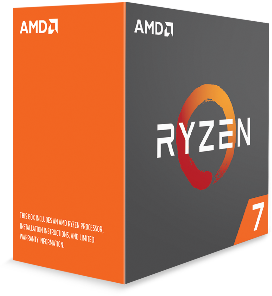 A M D Ryzen7 Processor Box PNG Image