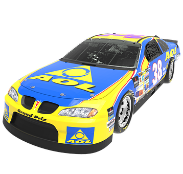 A O L Sponsored Race Car38 PNG Image