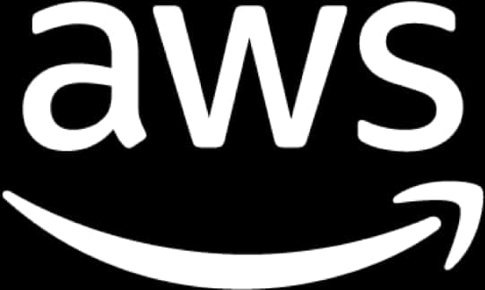 A W S Logowith Smile Graphic PNG Image