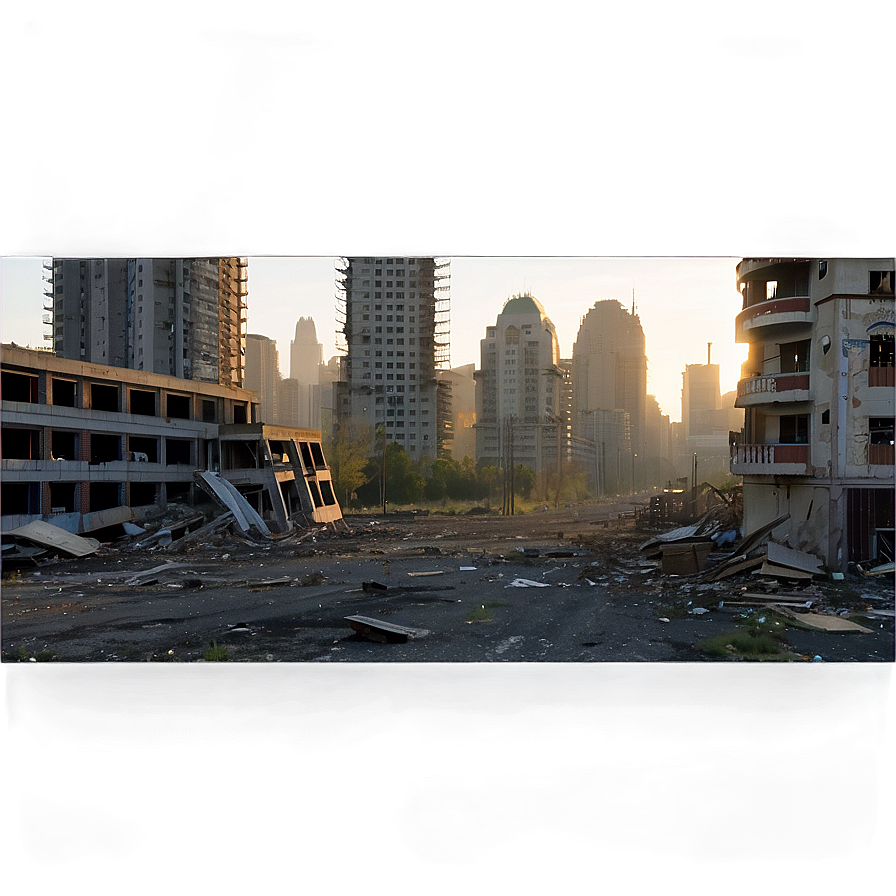 Abandoned City Aftermath Png Tyd38 PNG Image