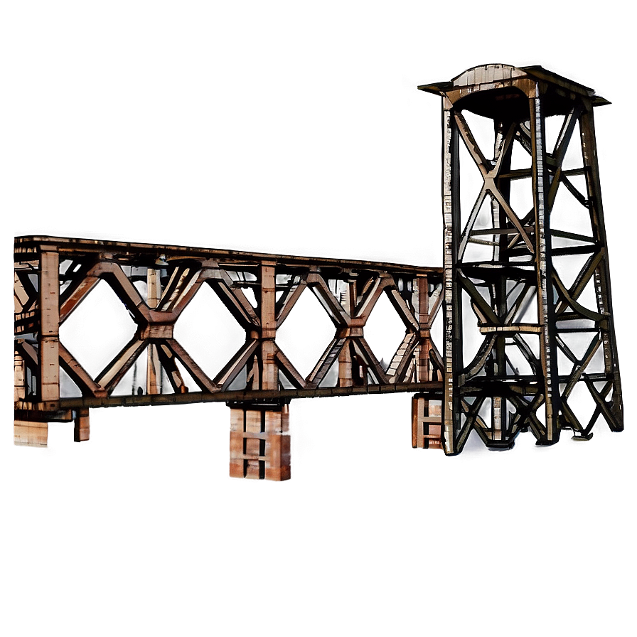 Abandoned Train Bridge Png Xuh56 PNG Image