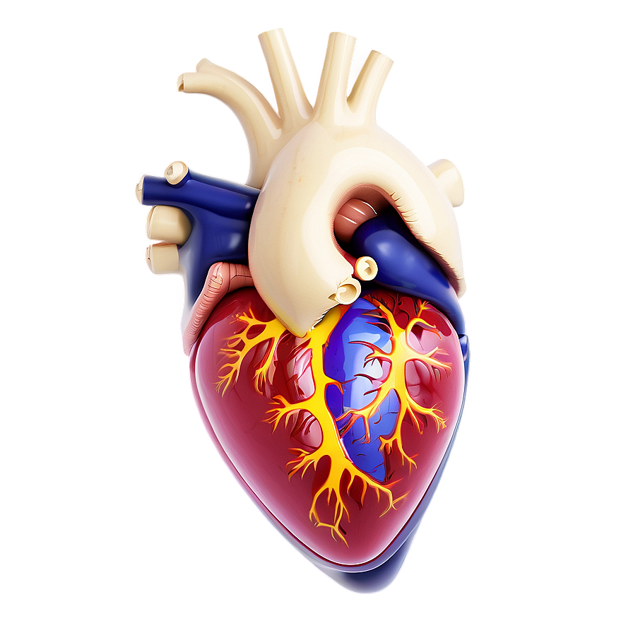 Abstract Anatomical Heart Png Ija52 PNG Image