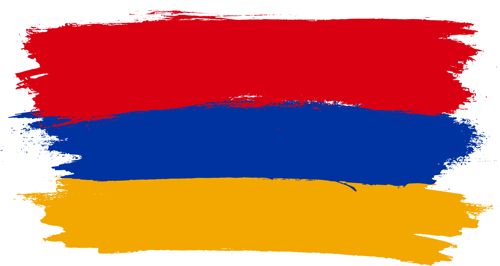 Abstract Armenian Flag Painting PNG Image