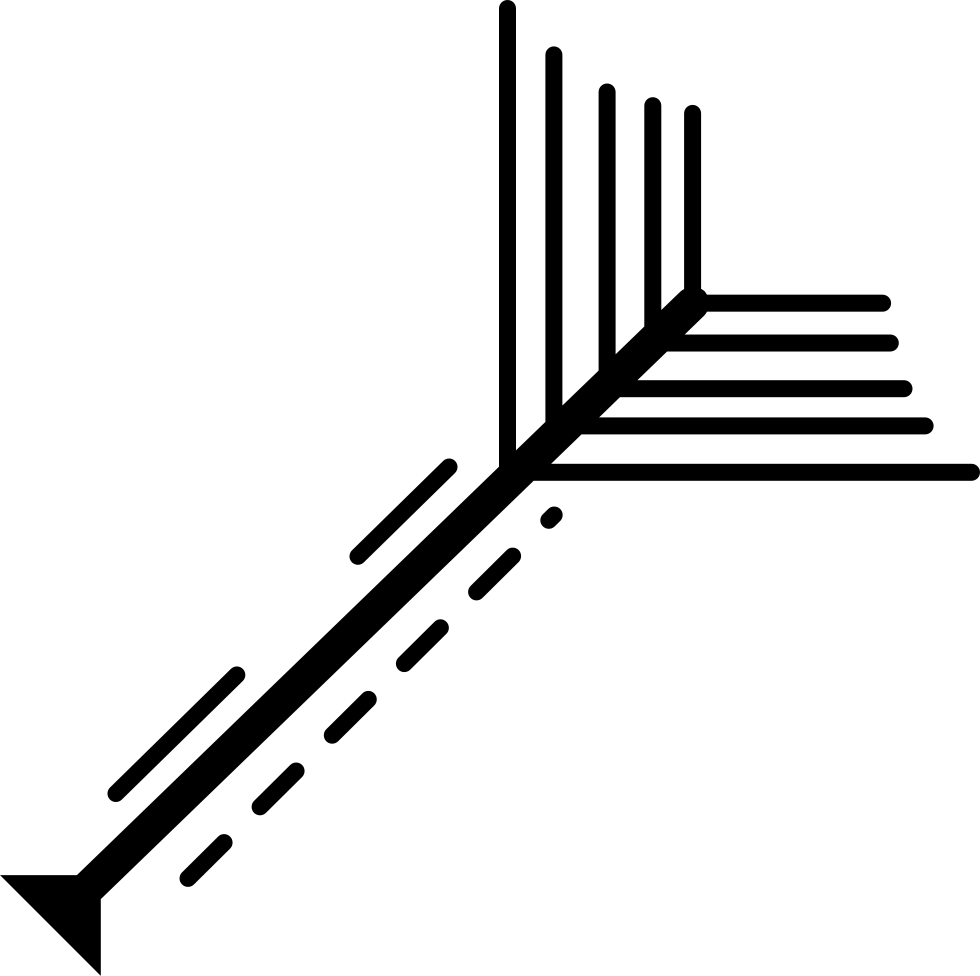 Abstract Arrow Line Art PNG Image