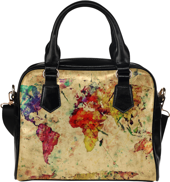 Abstract Art Handbag PNG Image