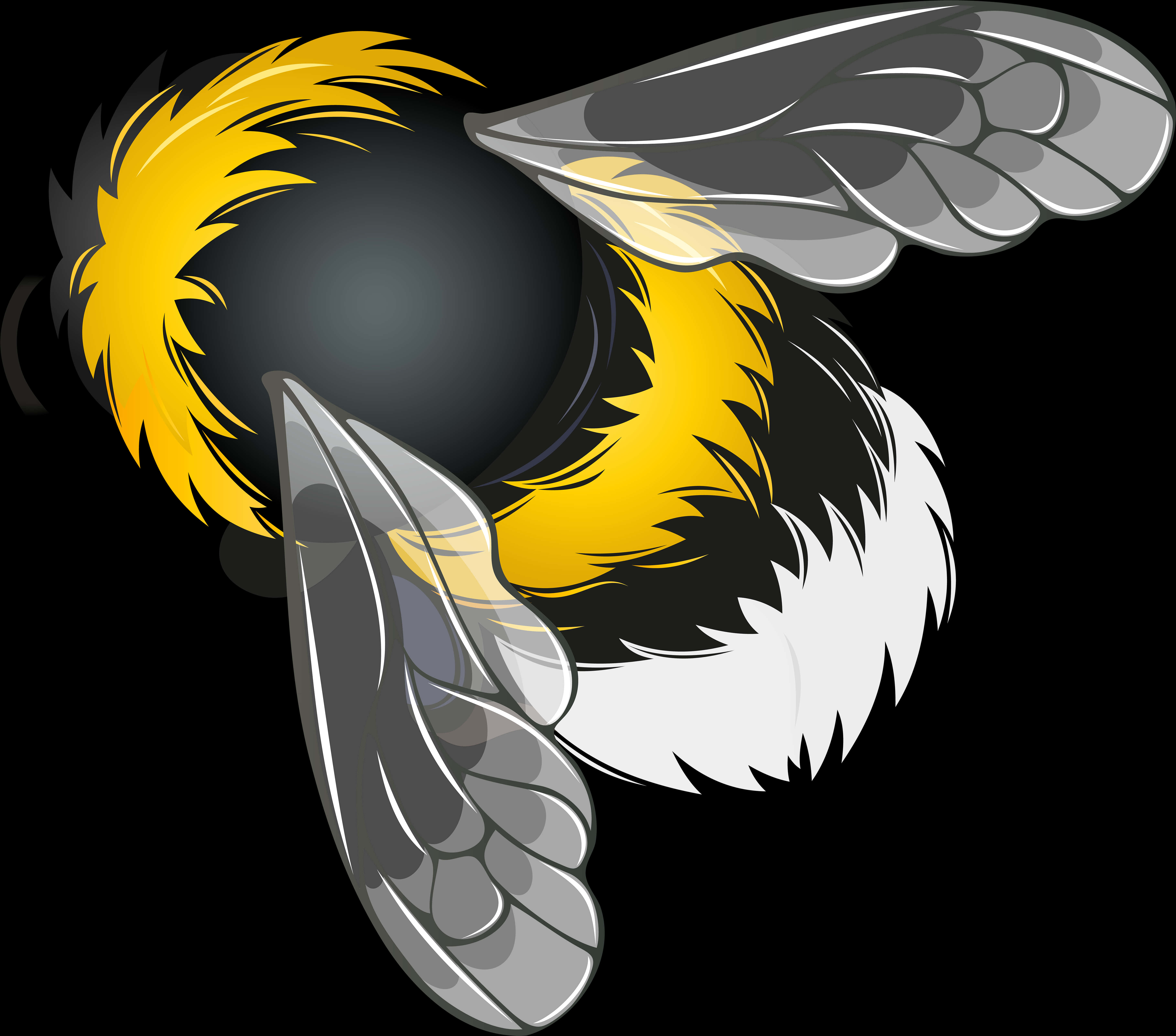 Abstract Bee Graphic Art PNG Image