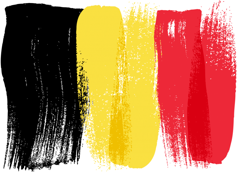 Abstract Belgian Flag Artwork PNG Image