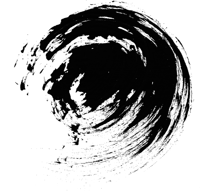 Abstract Black Brush Stroke PNG Image