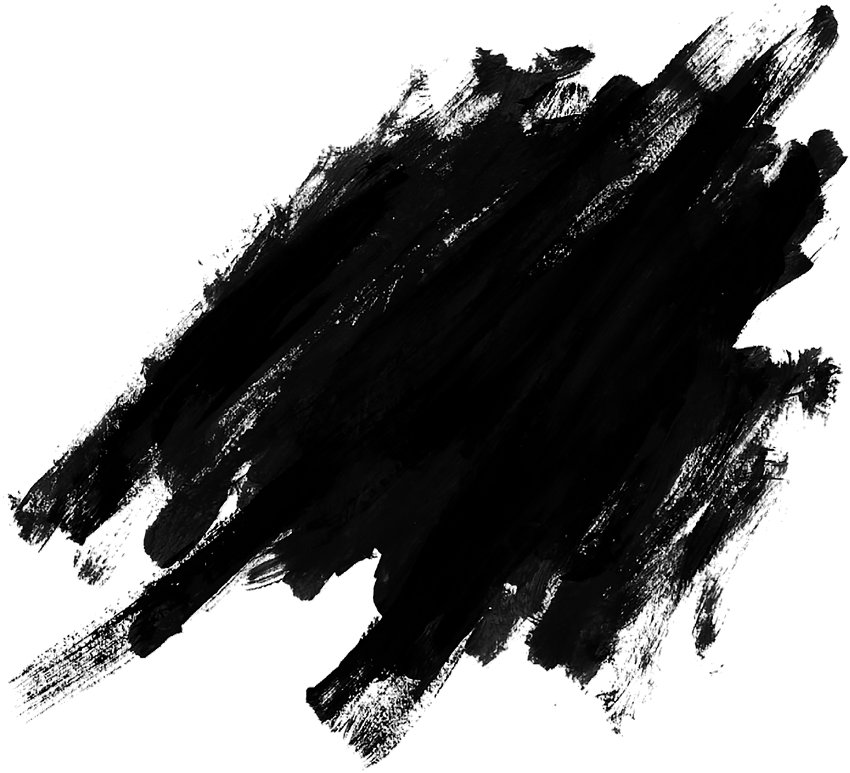 Abstract Black Brush Stroke Vector PNG Image