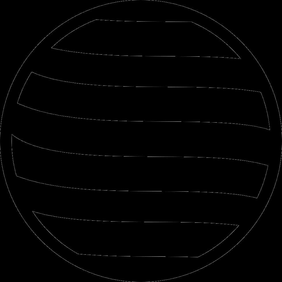 Abstract Black Circlewith Lines PNG Image