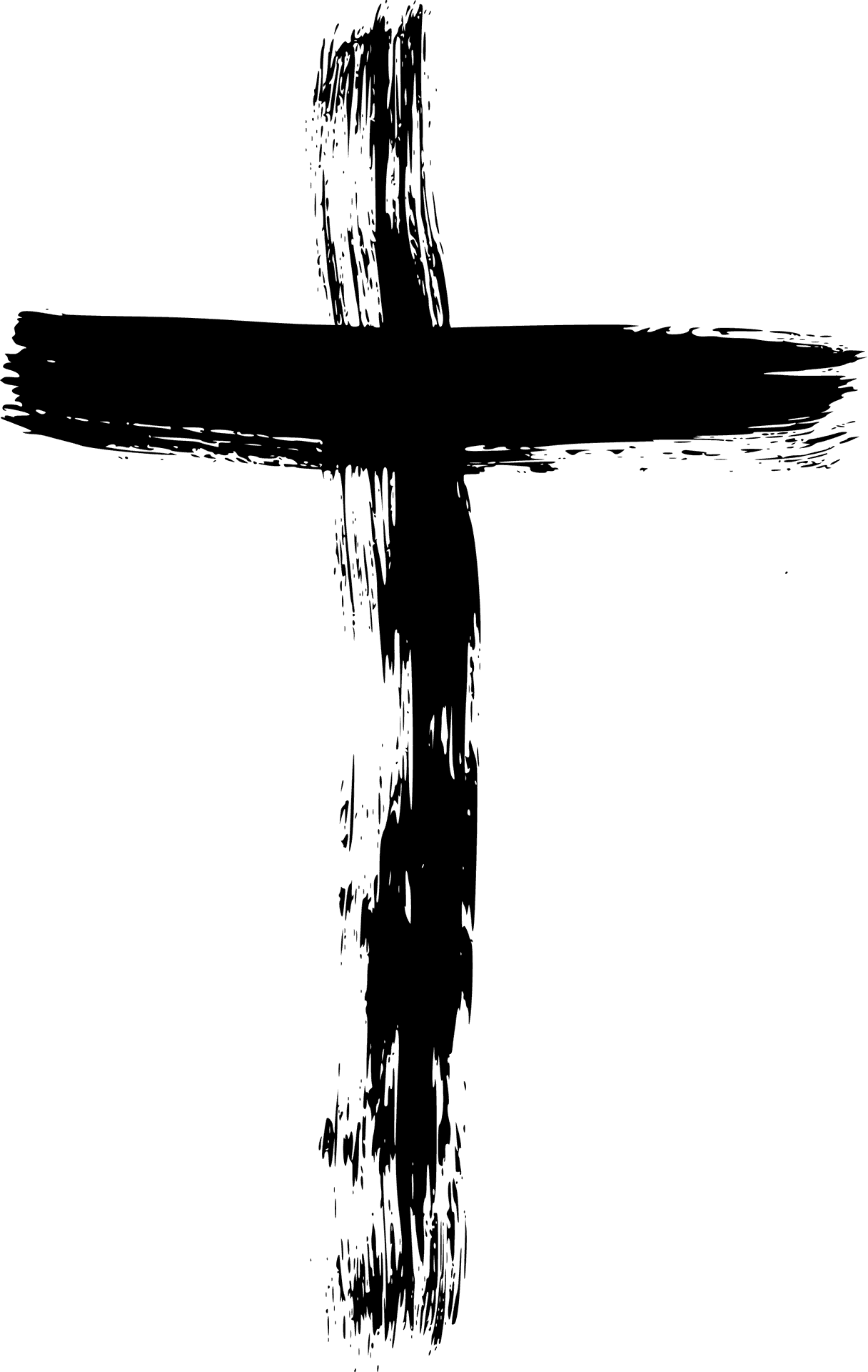 Abstract Black Cross Graphic PNG Image