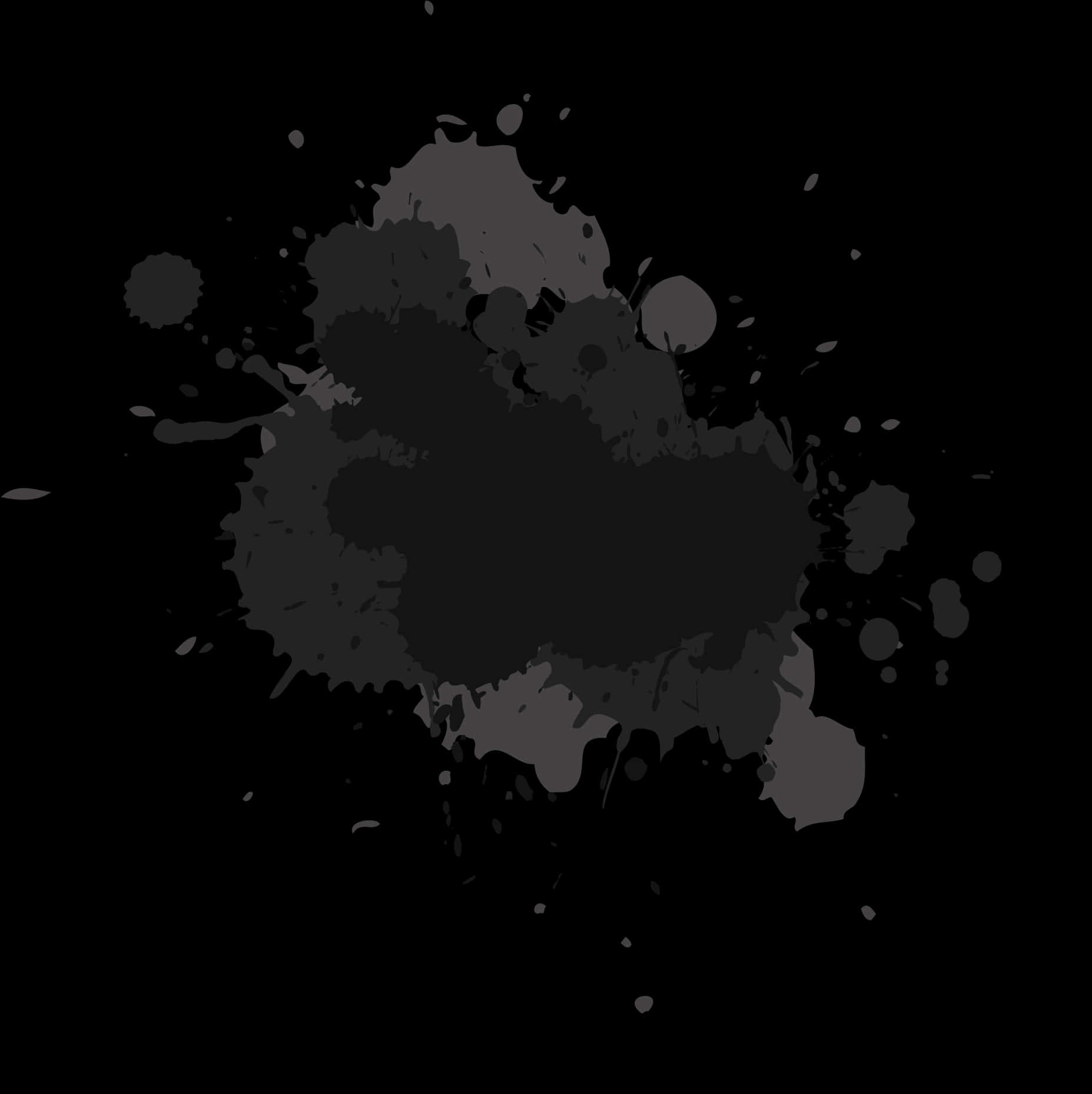 Abstract_ Black_ Ink_ Splash PNG Image