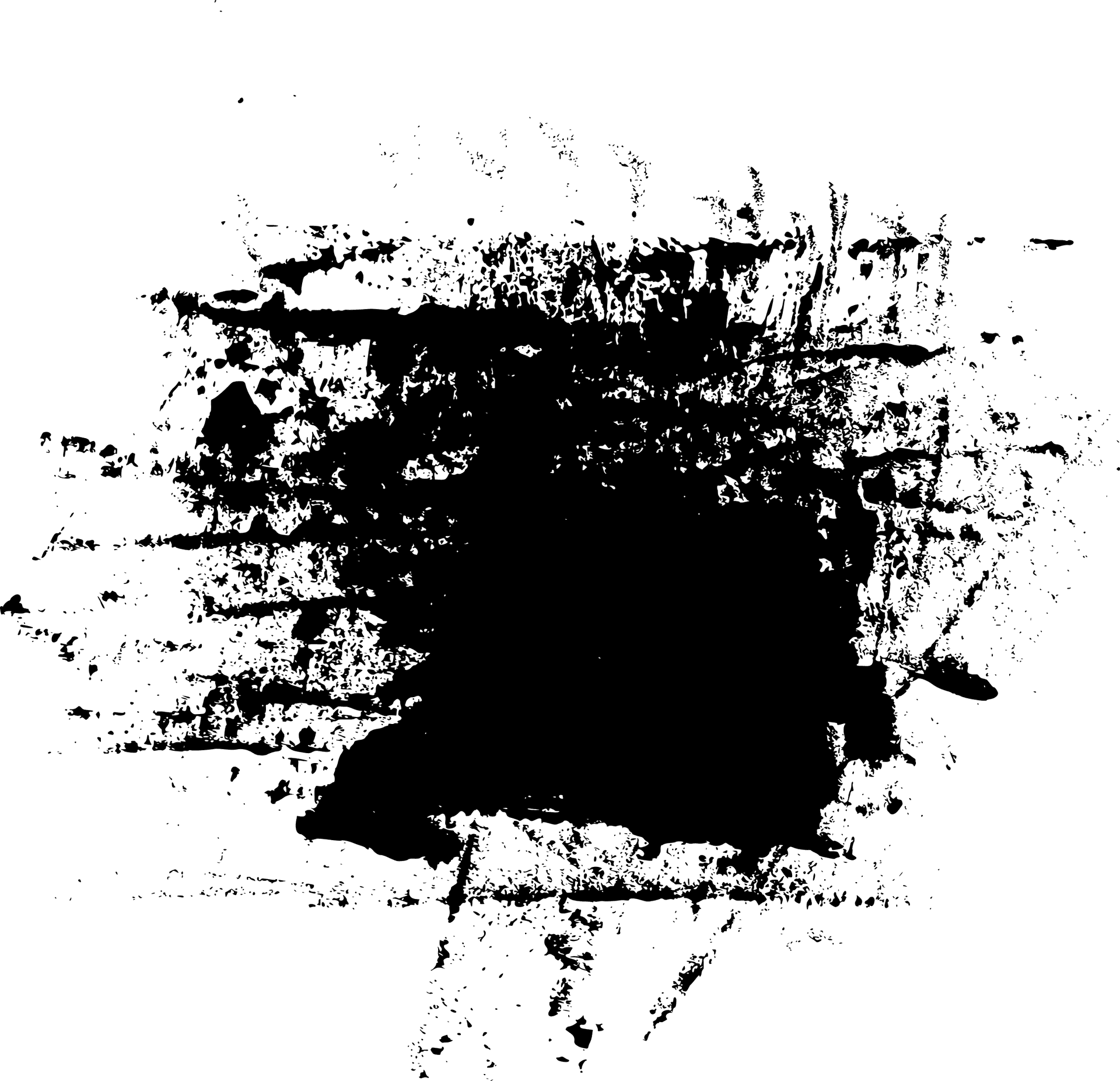 Abstract_ Black_ Ink_ Splash_on_ Blue_ Background PNG Image