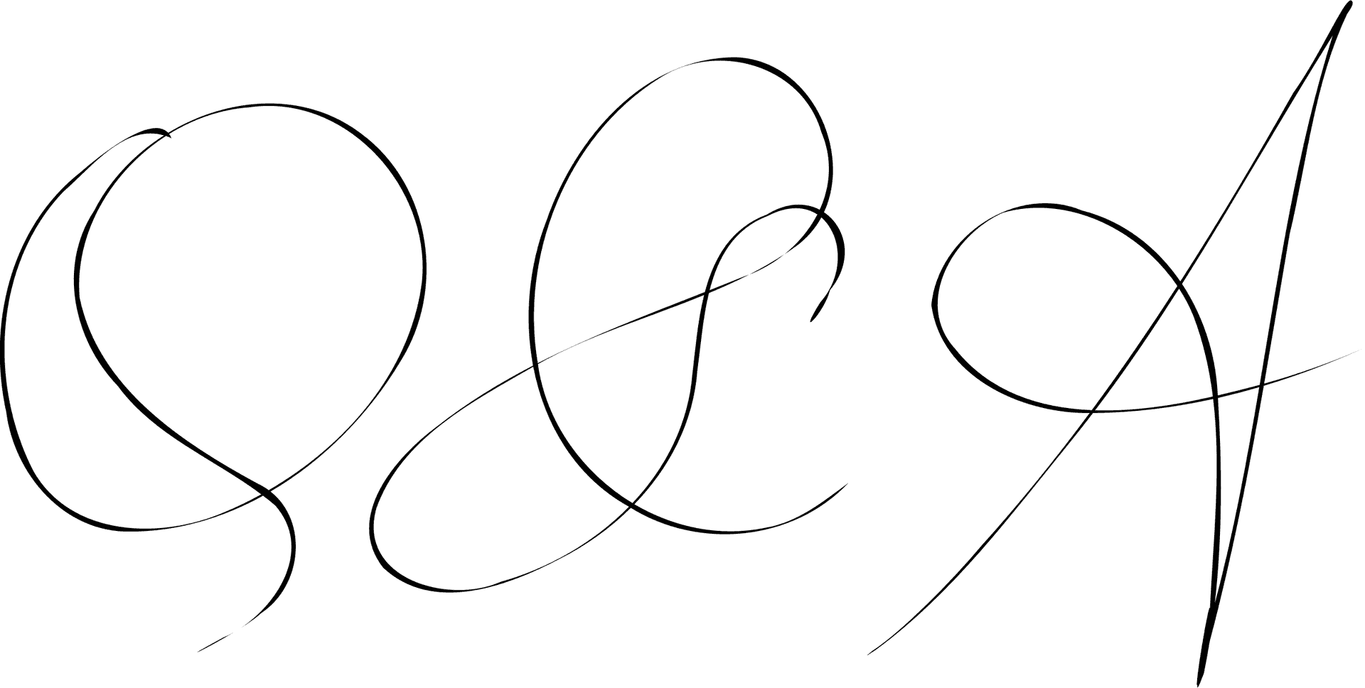 Abstract Black Line Art PNG Image