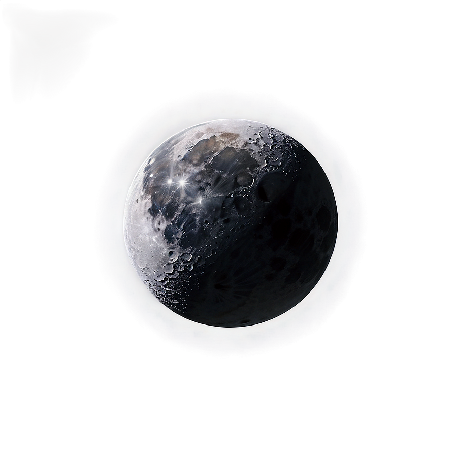 Abstract Black Moon Art Png Wrr PNG Image