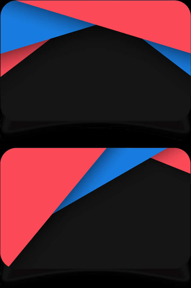 Abstract Black Red Blue Card Design PNG Image