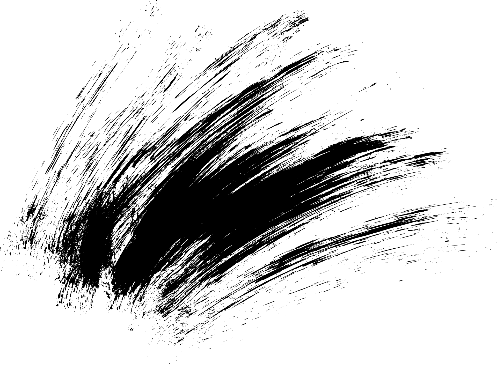 Abstract Black Scratch Textureon Grey Background PNG Image