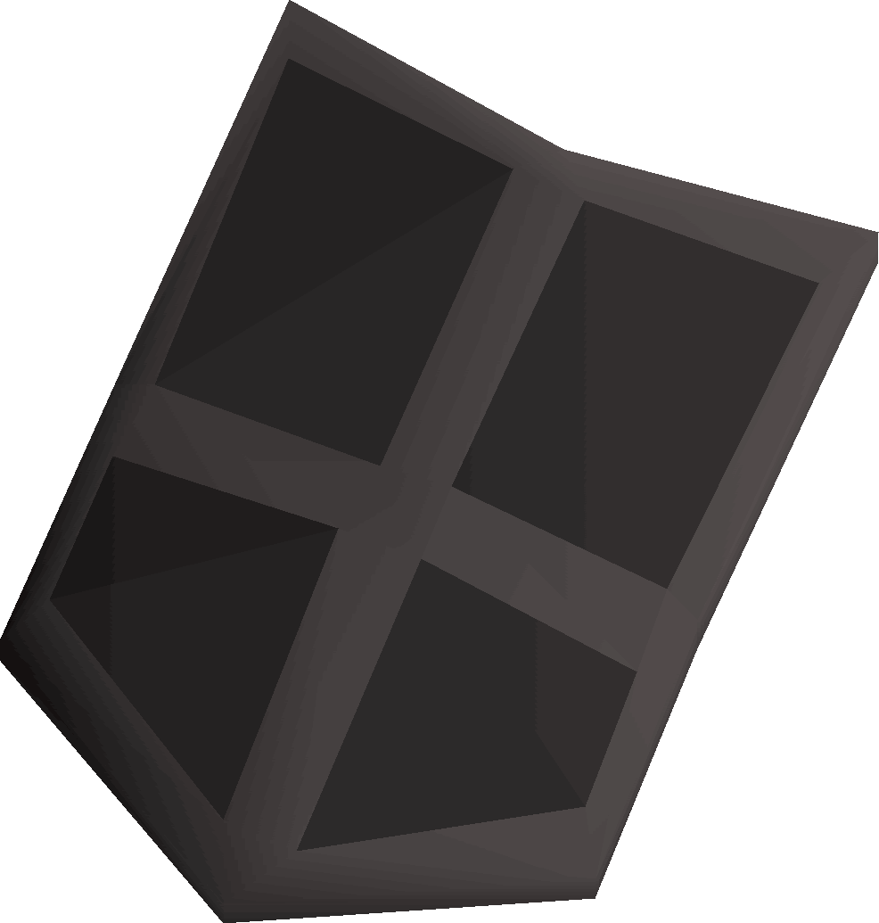 Abstract Black Shield Design PNG Image