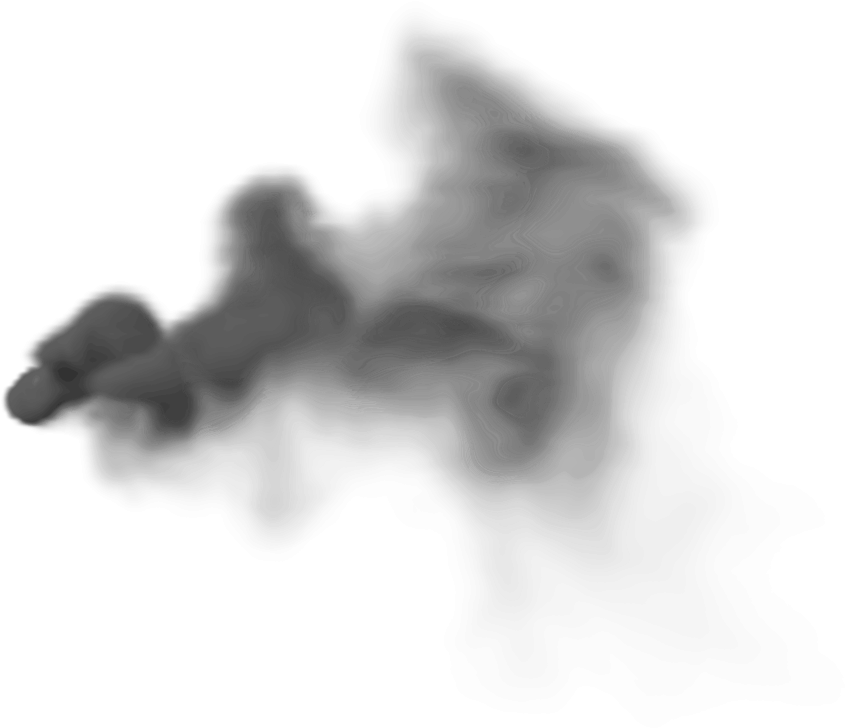 Abstract Black Smoke Design PNG Image