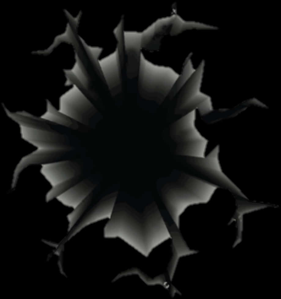 Abstract_ Black_ Surface_ Crack PNG Image