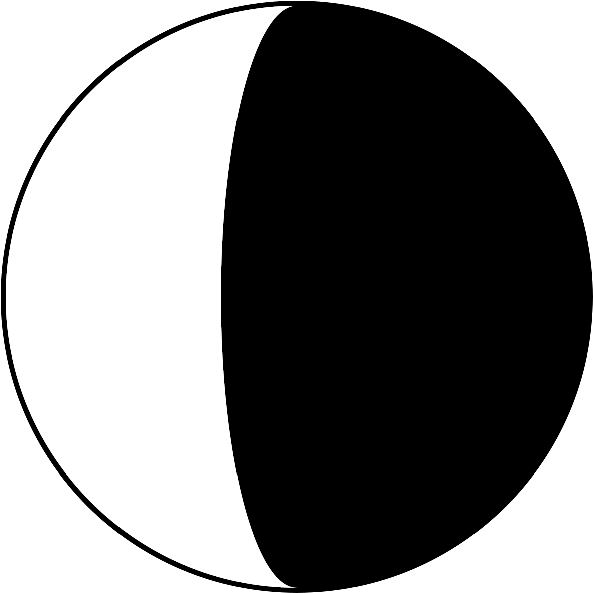 Abstract Blackand White Circle PNG Image