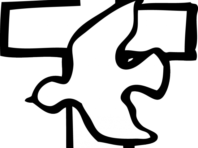 Abstract Blackand White Cross Clipart PNG Image