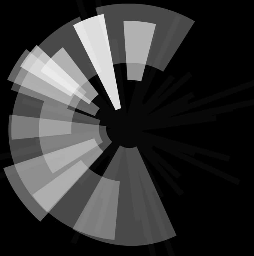 Abstract Blackand White Spiral PNG Image