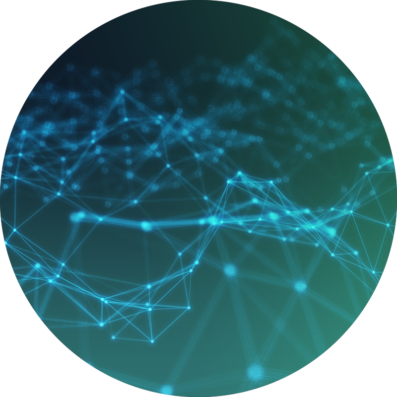 Abstract Blockchain Network Visualization PNG Image