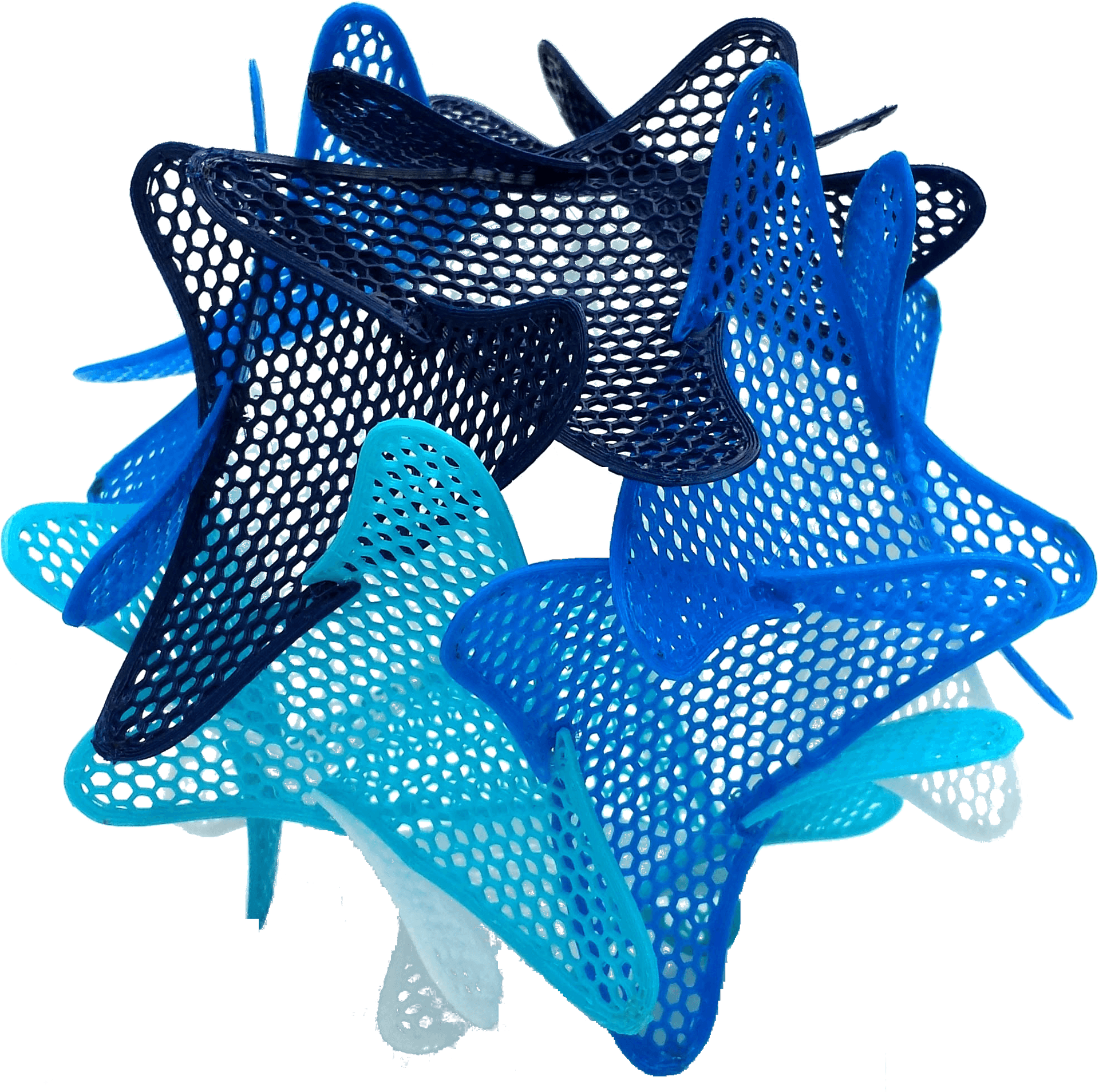 Abstract Blue Black3 D Structure.png PNG Image