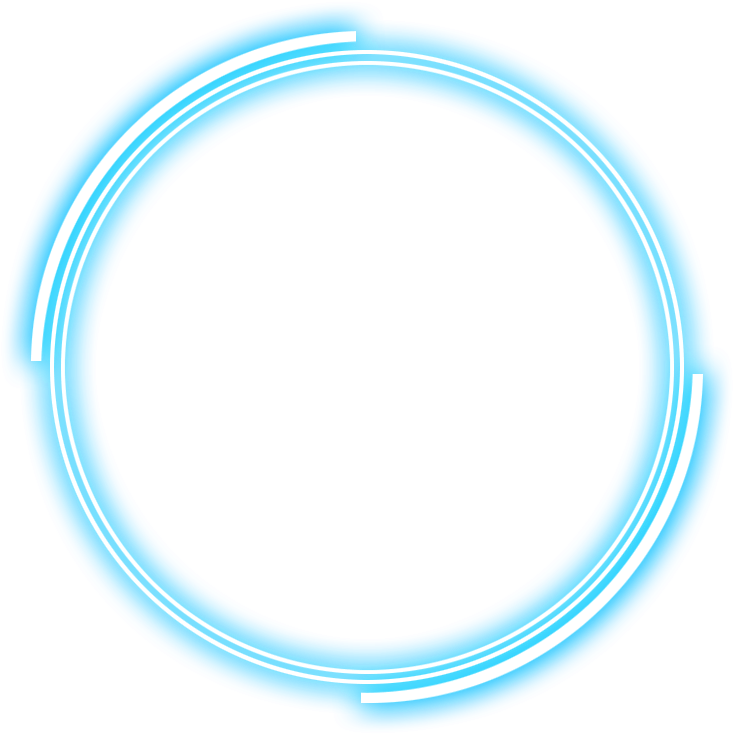 Abstract Blue Circle Design PNG Image