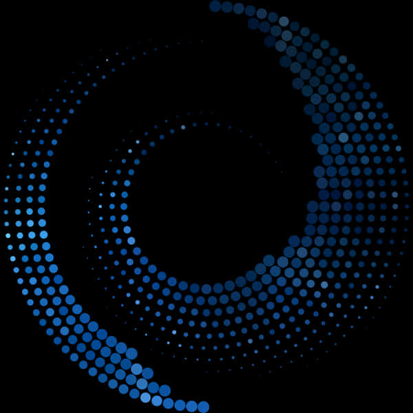 Abstract Blue Circle Dots Vector PNG Image