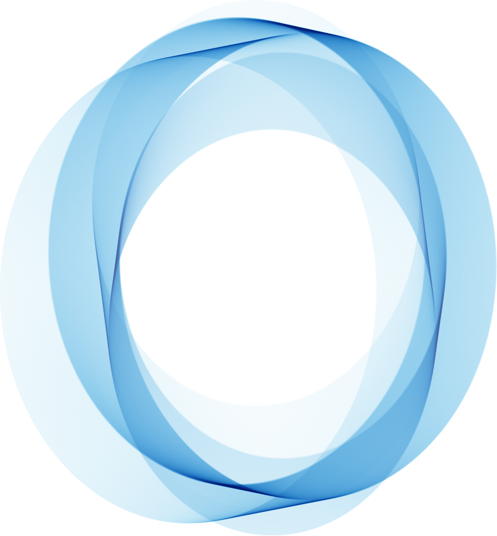 Abstract Blue Circular Design PNG Image