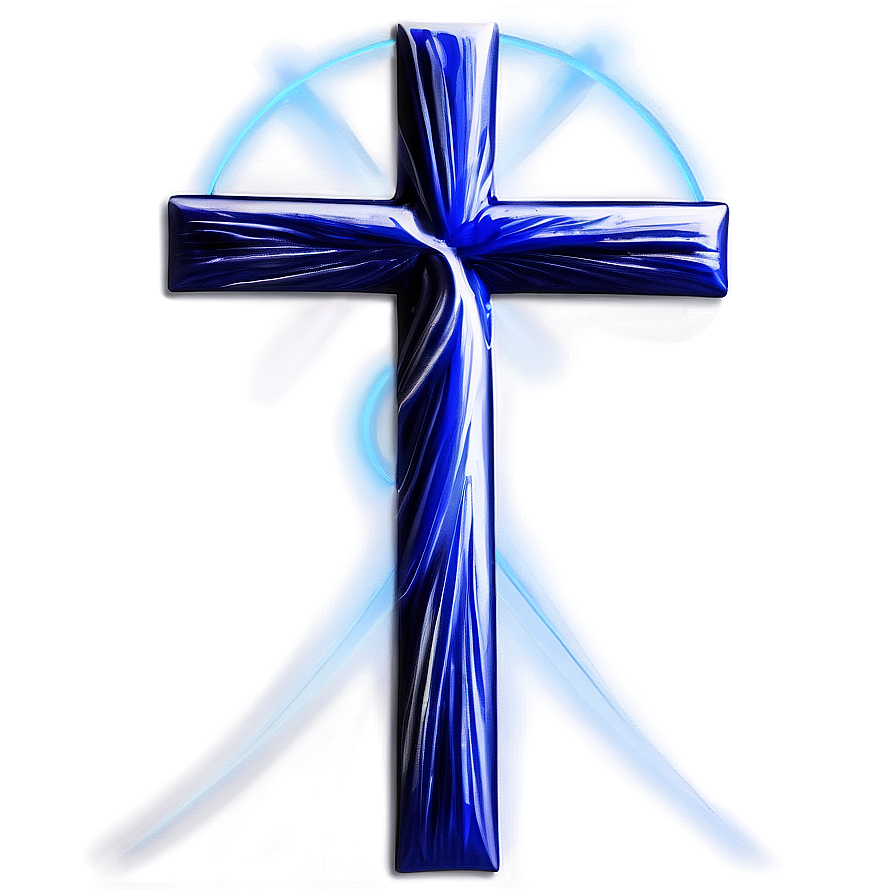 Abstract Blue Cross Design Png Pfc7 PNG Image