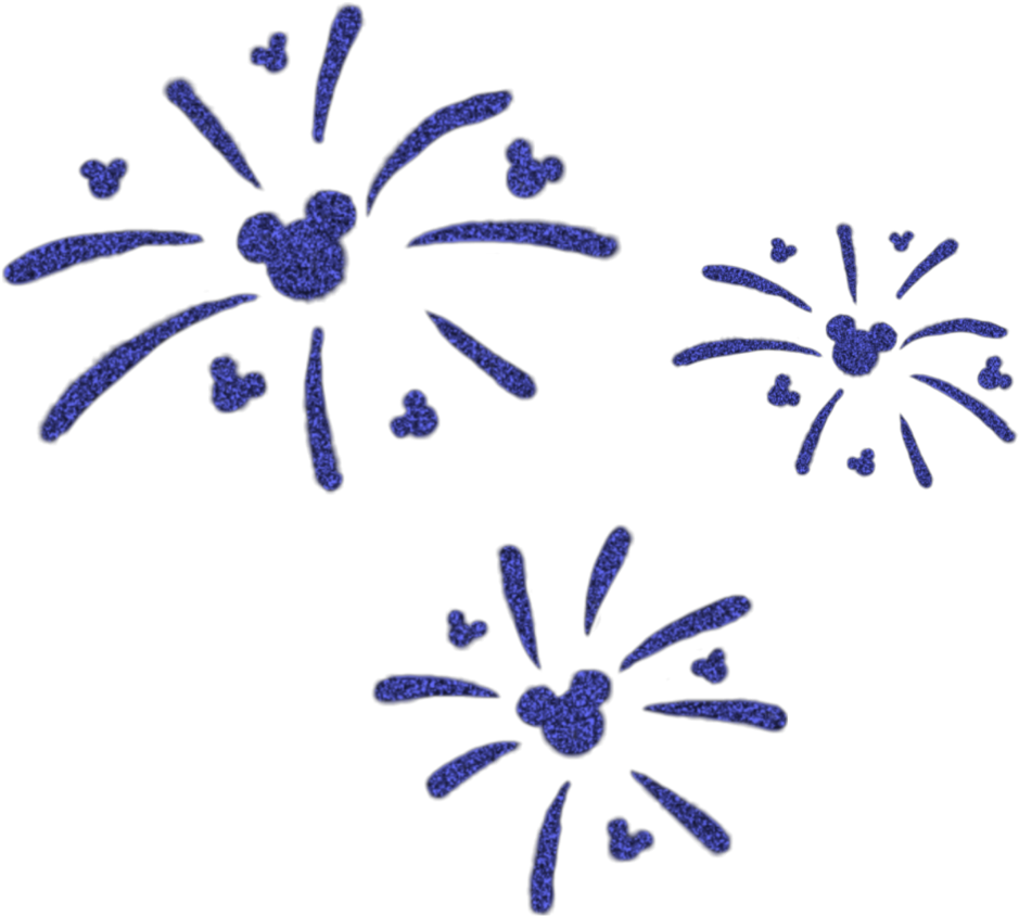 Abstract_ Blue_ Fireworks_ Display PNG Image