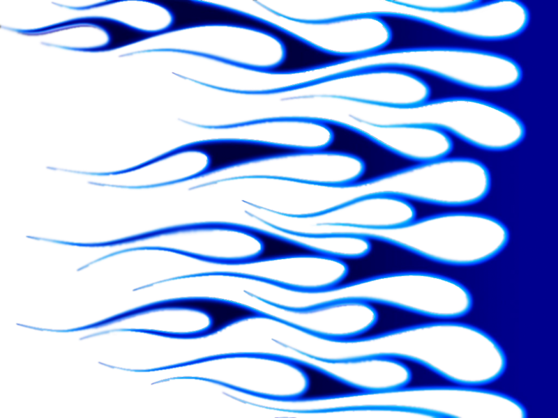 Abstract Blue Flame Pattern PNG Image