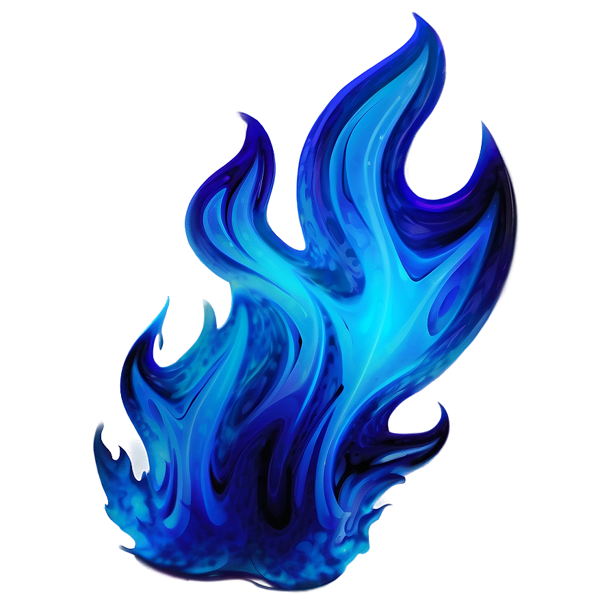 Abstract Blue Flames Png 06122024 PNG Image