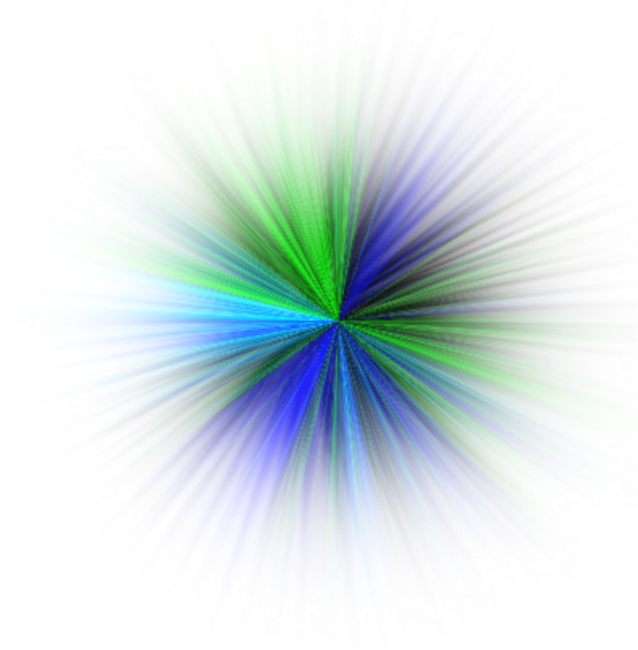 Abstract Blue Green Explosion PNG Image