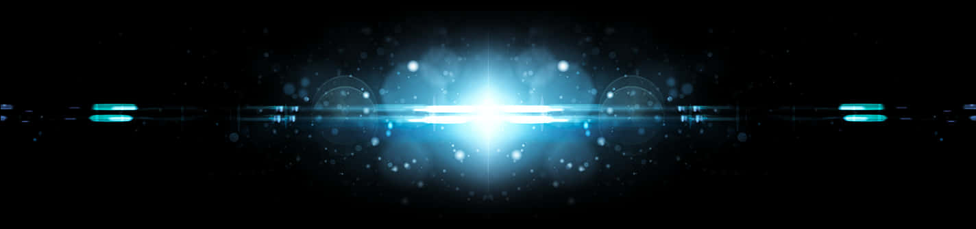 Abstract_ Blue_ Lens_ Flare_ Background PNG Image