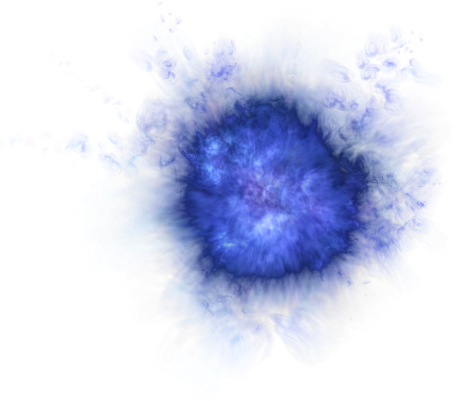 Abstract Blue Light Explosion PNG Image