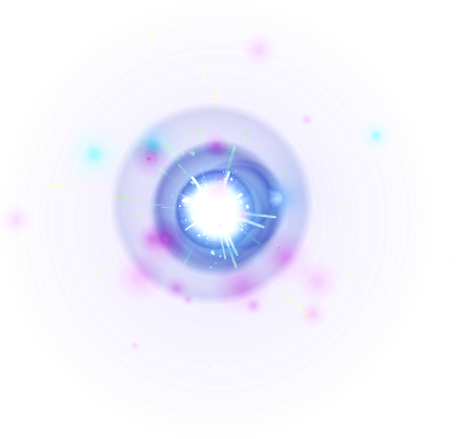 Abstract Blue Light Explosion PNG Image