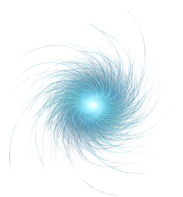 Abstract Blue Light Swirl PNG Image