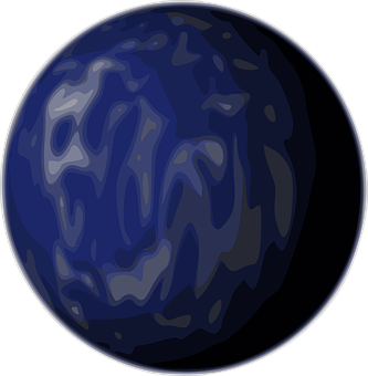 Abstract Blue Marble Texture Ball PNG Image