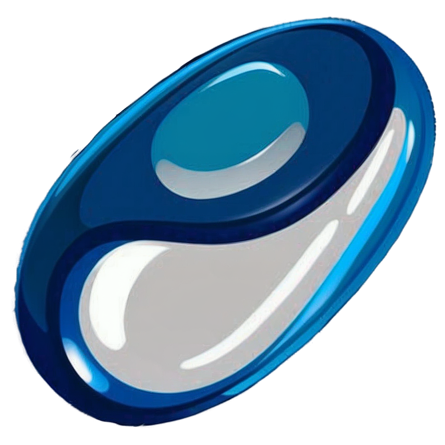 Abstract Blue Pill Png 06132024 PNG Image