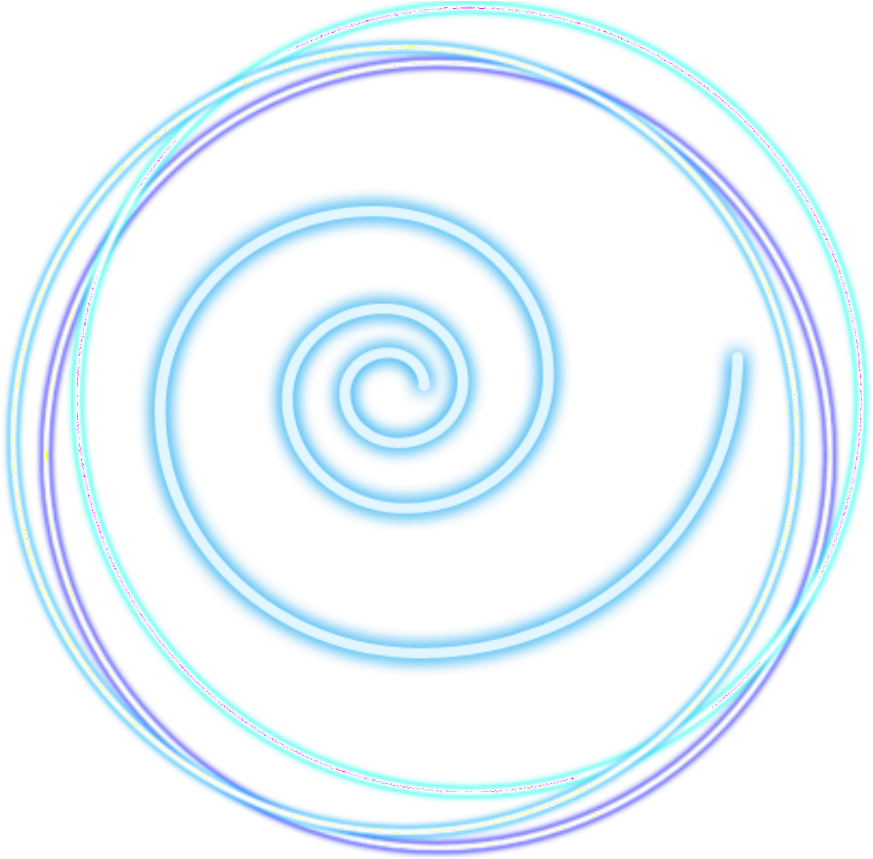 Abstract Blue Spiral Design PNG Image