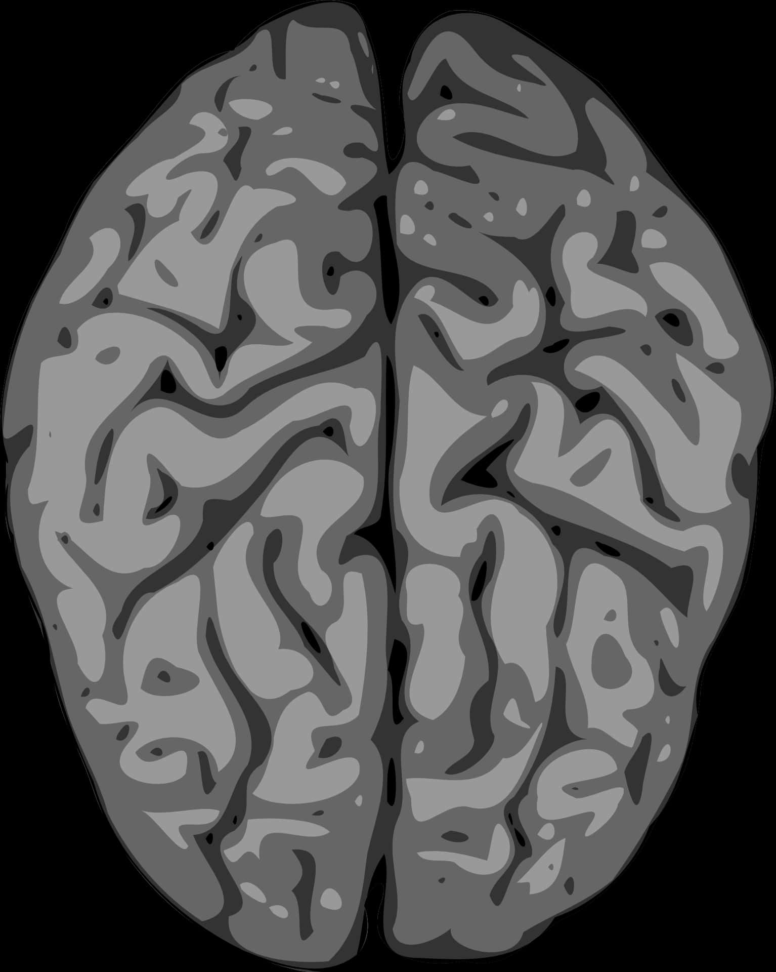 Abstract Brain Illustration PNG Image