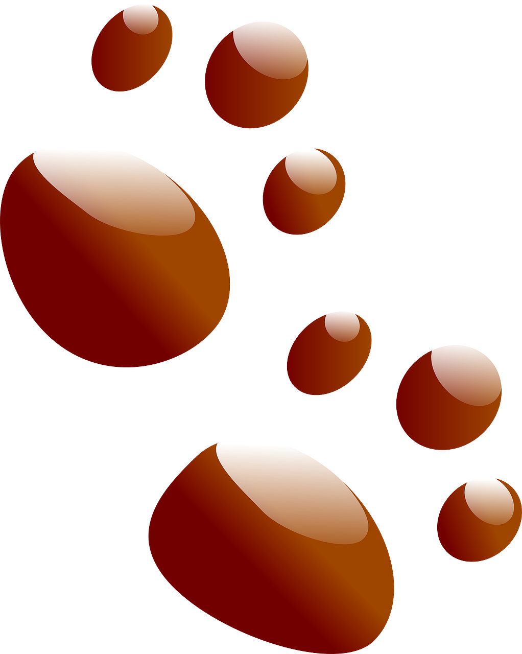 Abstract Brown Footprints Illustration PNG Image