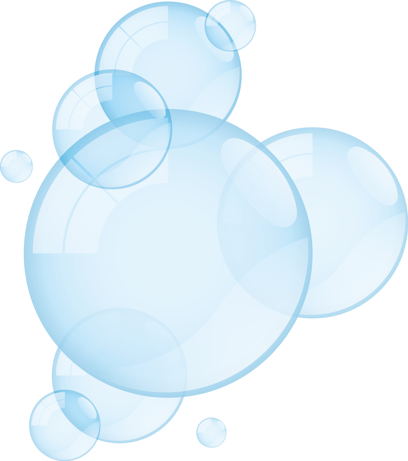 Abstract Bubble Overlay Graphic PNG Image