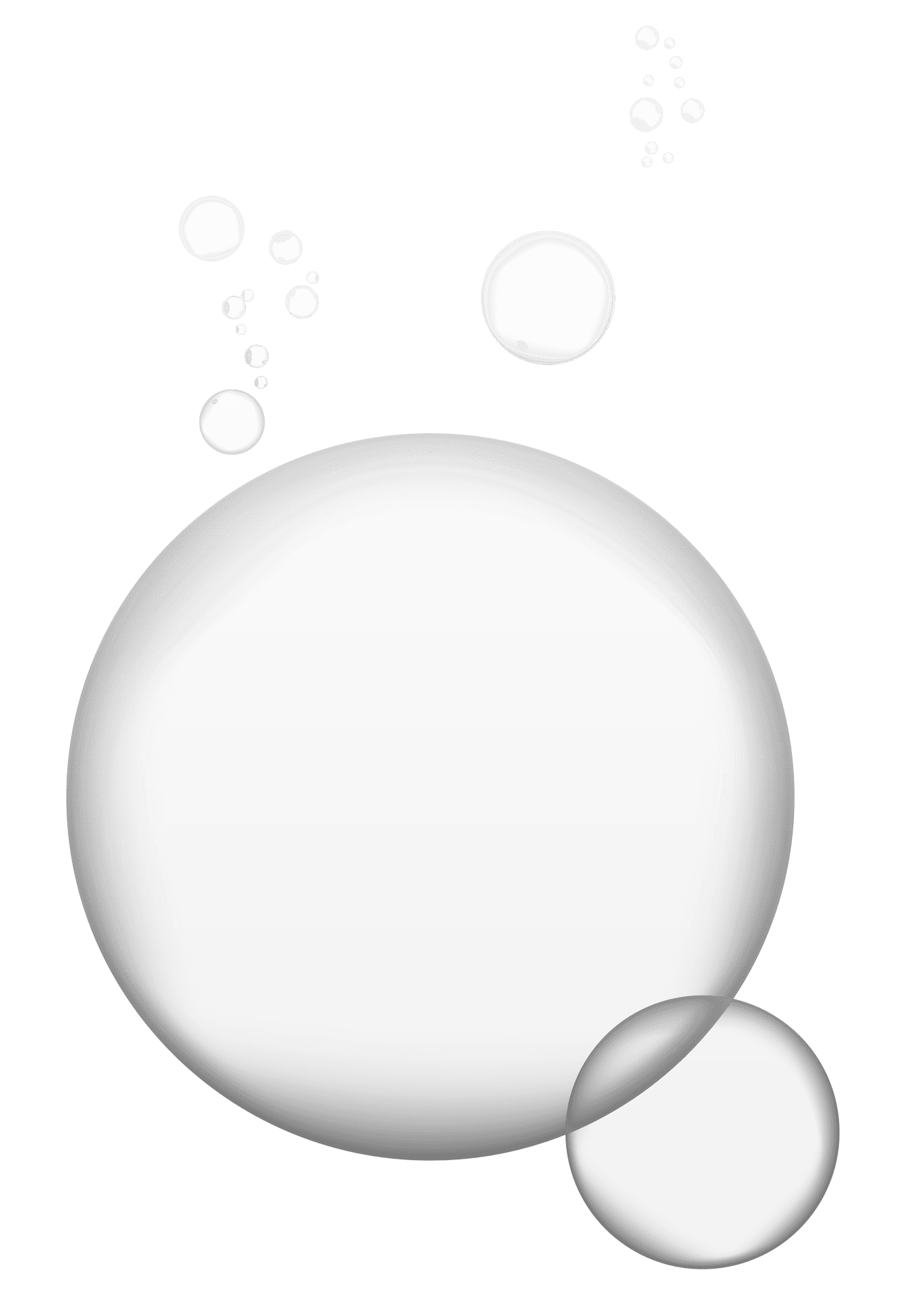 Abstract Bubbles Design PNG Image